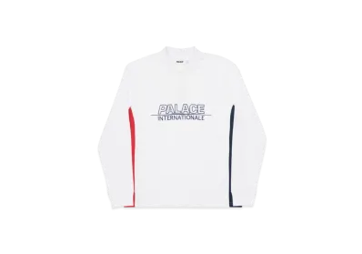 PALACE Internationale L/S Polo "White"