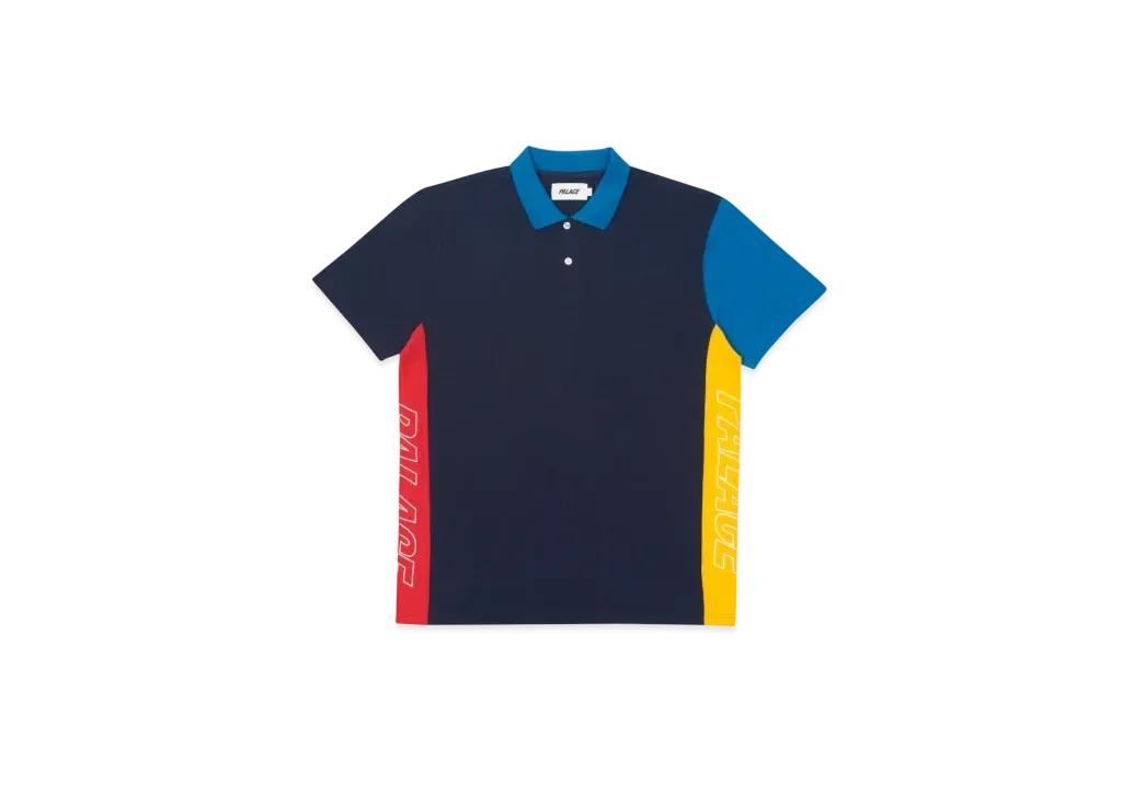 PALACE Block Polo "Navy"