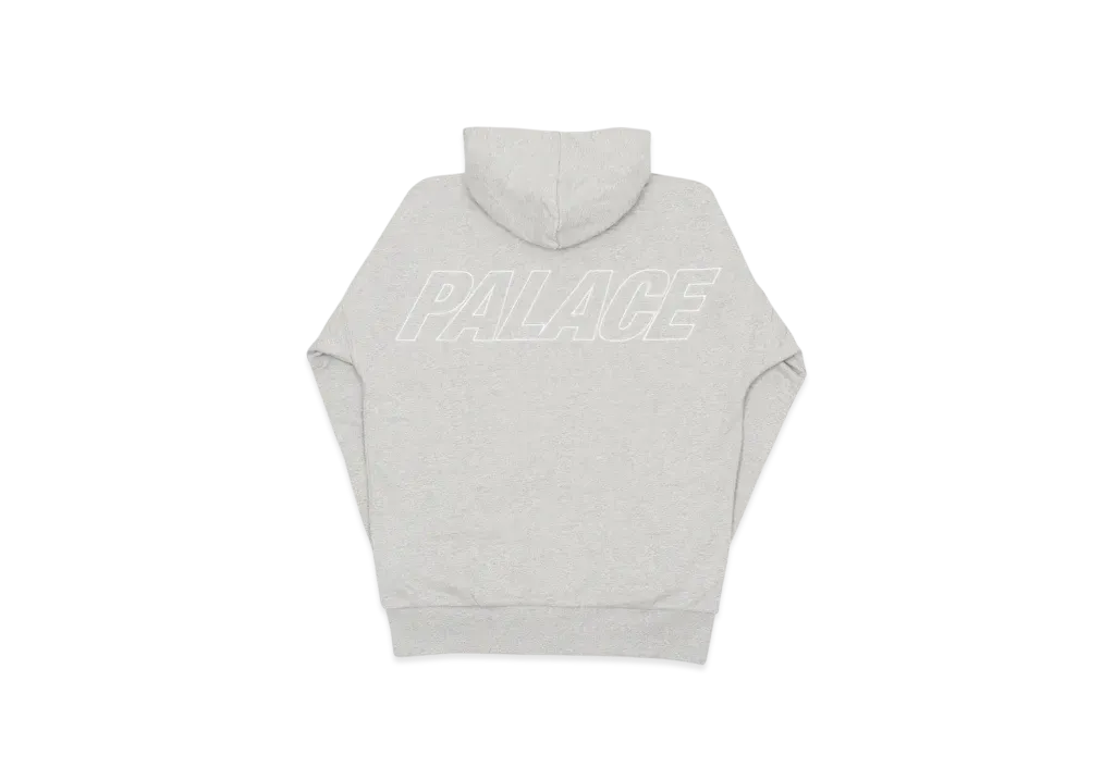 PALACE Waffle Zip Hood "Grey"