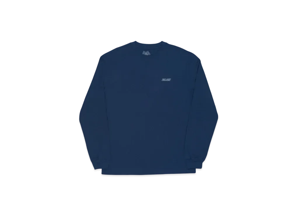 PALACE Low Key L/S T-Shirt "Navy"