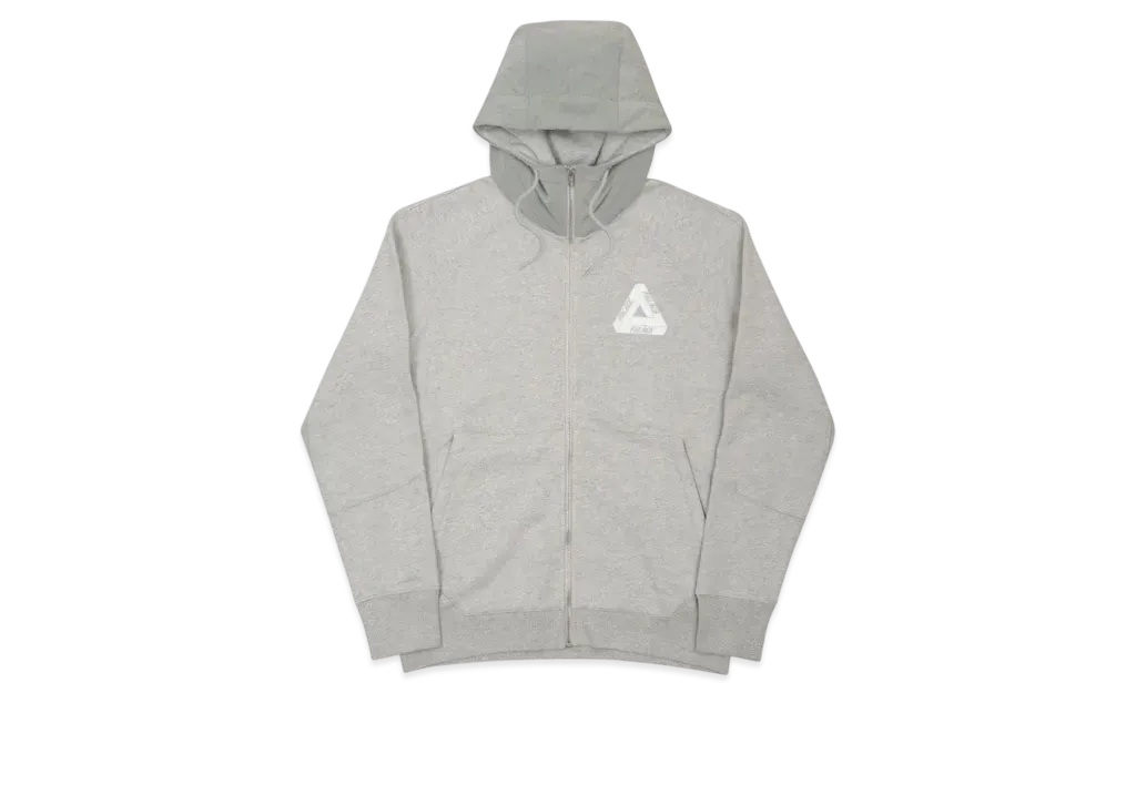 PALACE Zyme Shell Hood "Grey Marl"