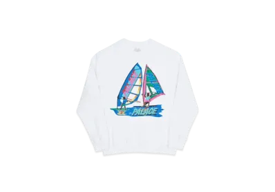 PALACE Tri-Sail Crew "White"