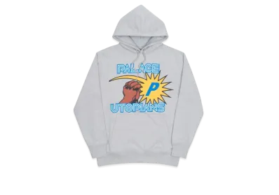 PALACE Utopians Hood "Grey Marl"