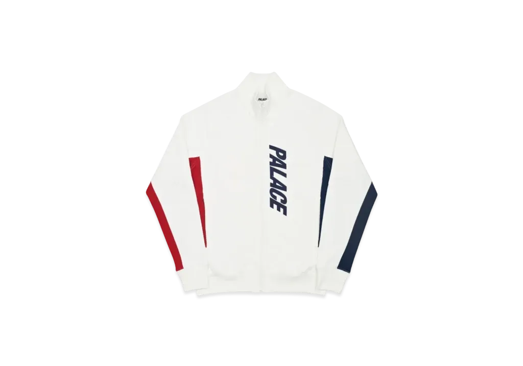 PALACE Mix Up Track Top "White"