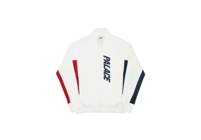 PALACE Mix Up Track Top "White"