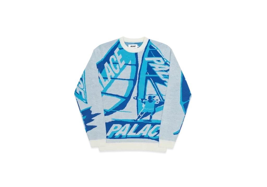 PALACE Tri-Sail Knit "White"