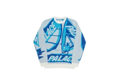 PALACE Tri-Sail Knit "White"