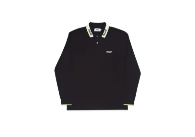 PALACE Fluro L/S Polo "Black"