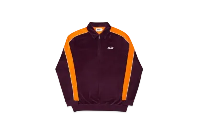 PALACE Velour Half Zip "Dark Purple"