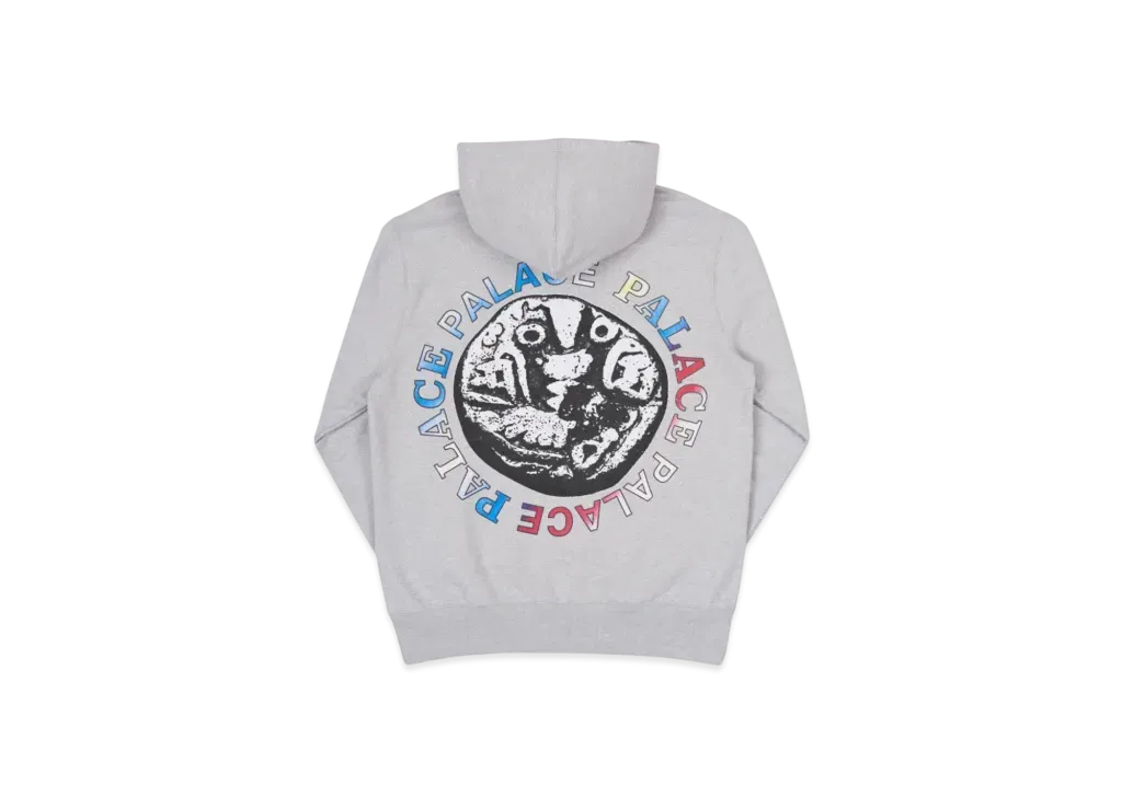 PALACE San Swirly Hood "Grey Marl"