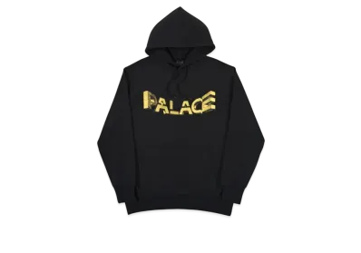 PALACE Warp Font Hood "Black"