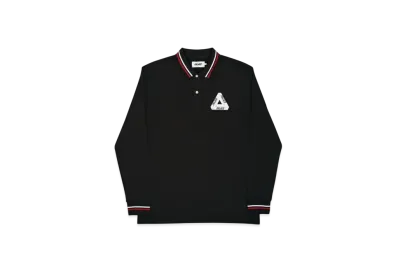 PALACE Tri Polo Longsleeve "Black"