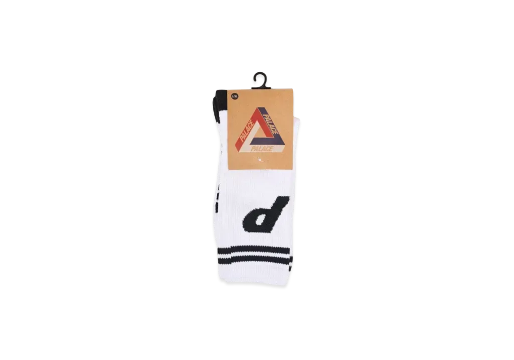 PALACE P Sock "White"