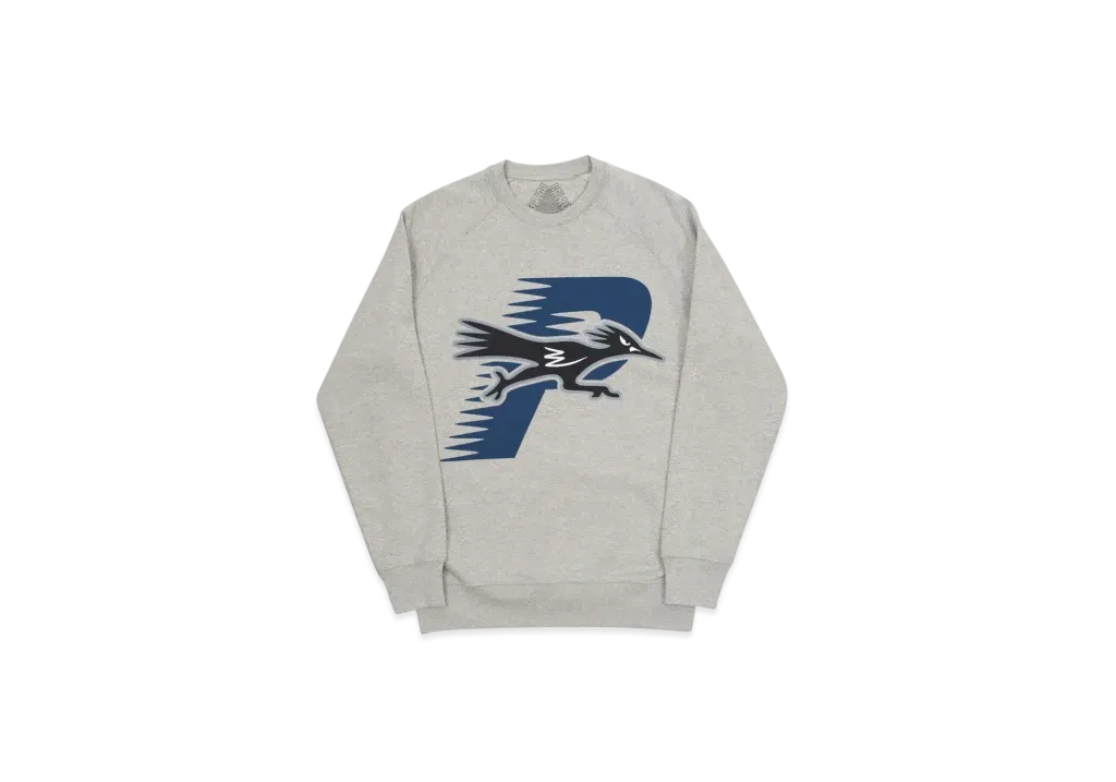 PALACE Roadrunner Crew "Grey Marl"