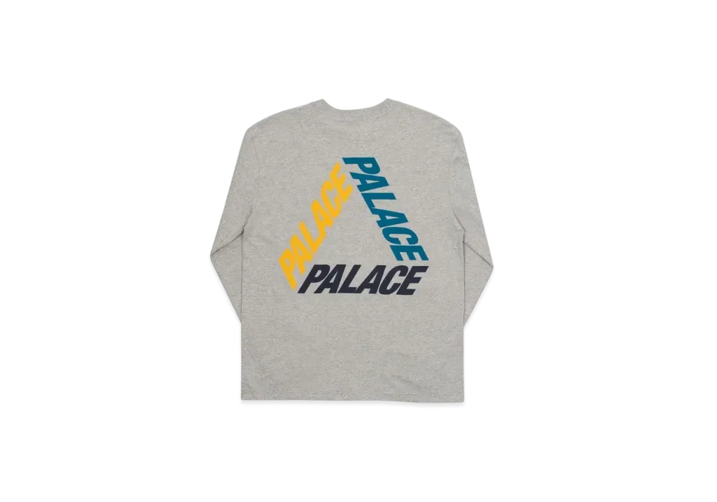 PALACE P 3 L/S T-Shirt "Grey Multi"