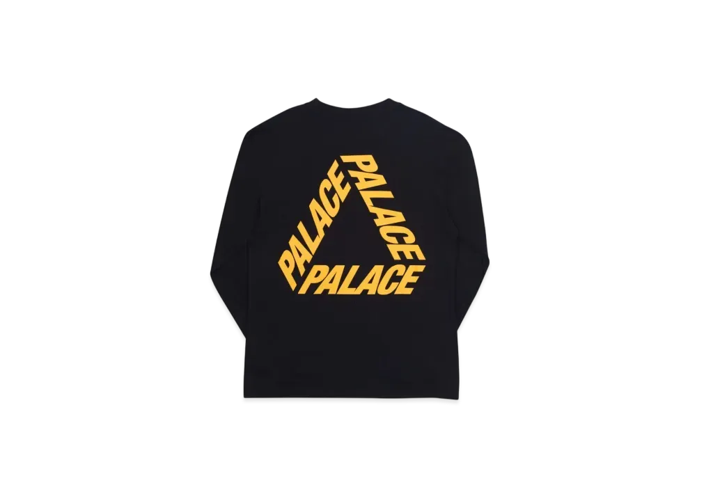 PALACE P 3 L/S T-Shirt "Black Yellow"