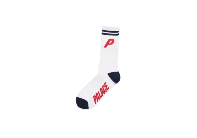 PALACE P Sock "White"