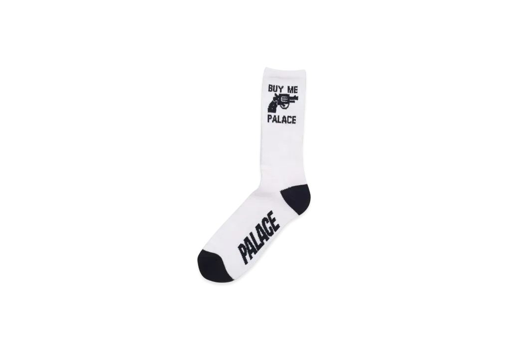 PALACE Buy Me PALACE Sock "White"