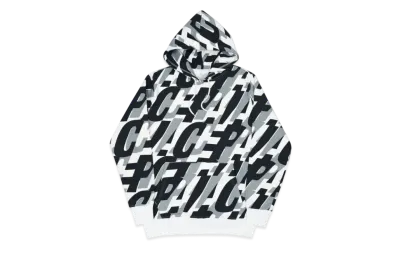 PALACE Repeat After Me Hood "Grey White"