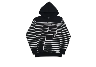 PALACE Striper Hood "Black"