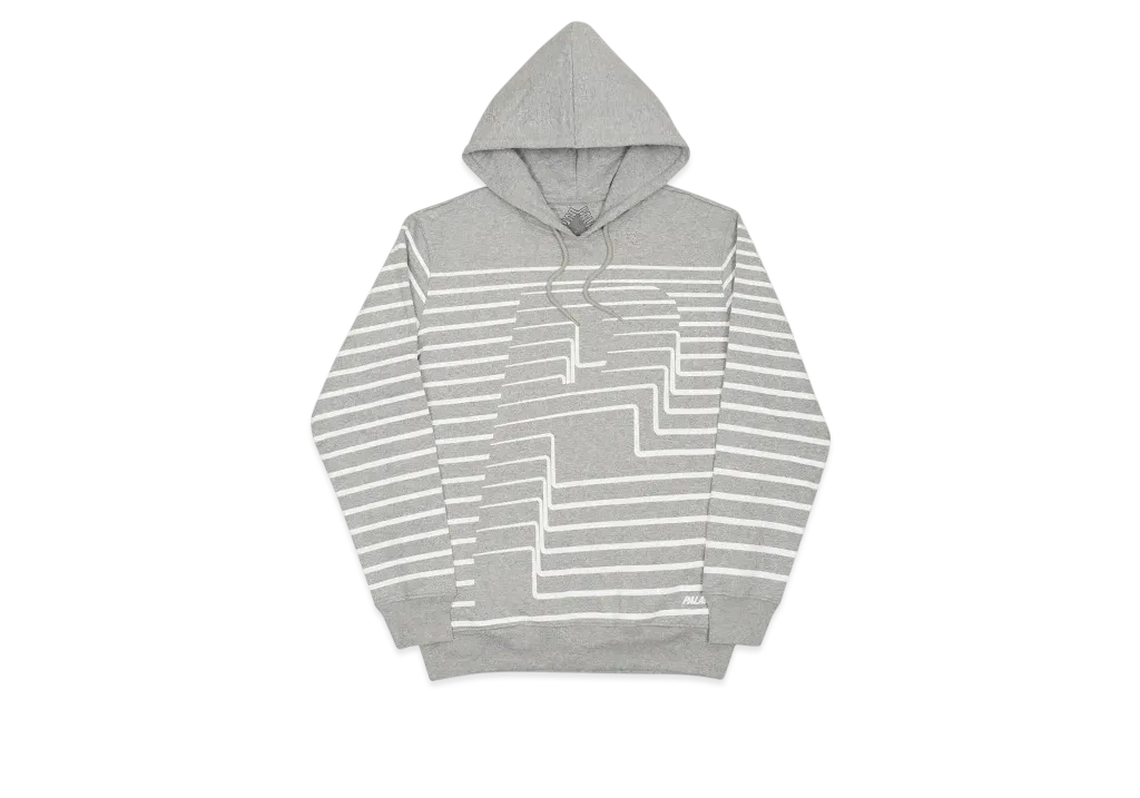 PALACE Striper Hood "Grey Marl"