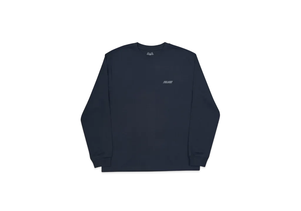 PALACE Low Key L/S T-Shirt "Navy"
