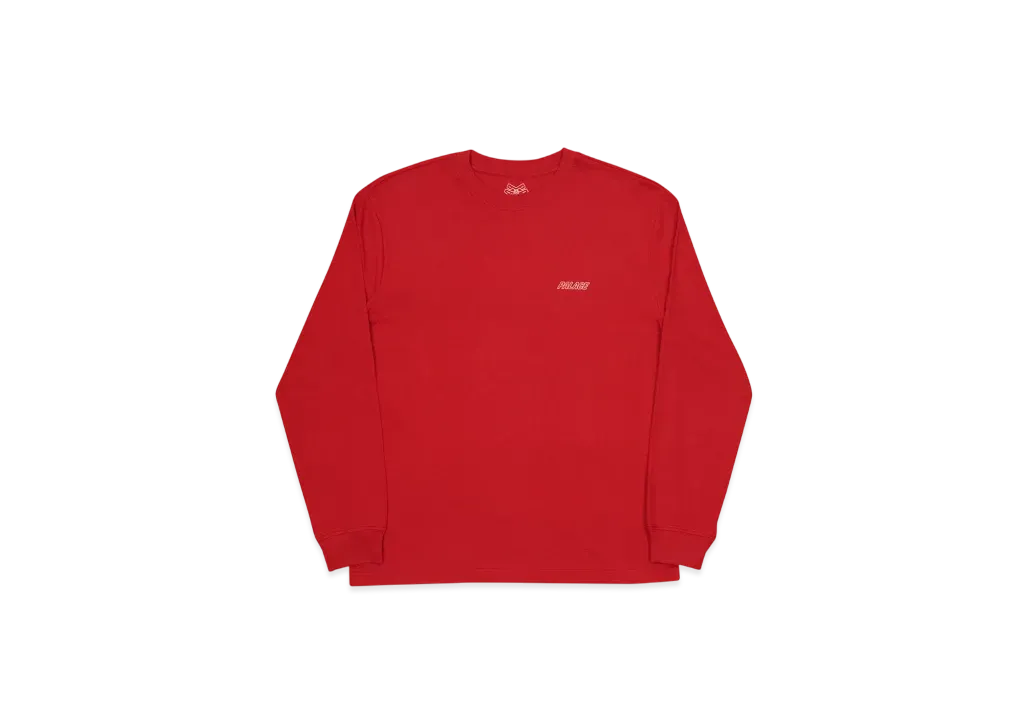 PALACE Low Key L/S T-Shirt "Red"