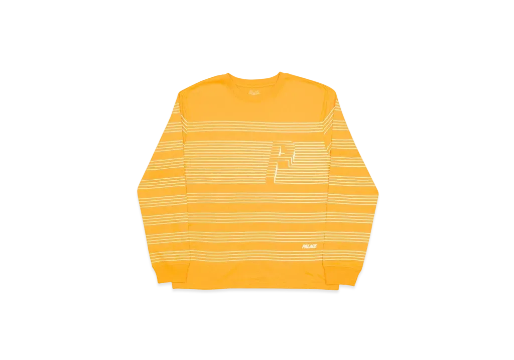 PALACE Striper L/S T-Shirt "Yellow"