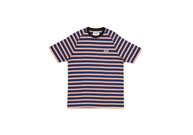 PALACE Neon Stripe T-Shirt "Black Orange"