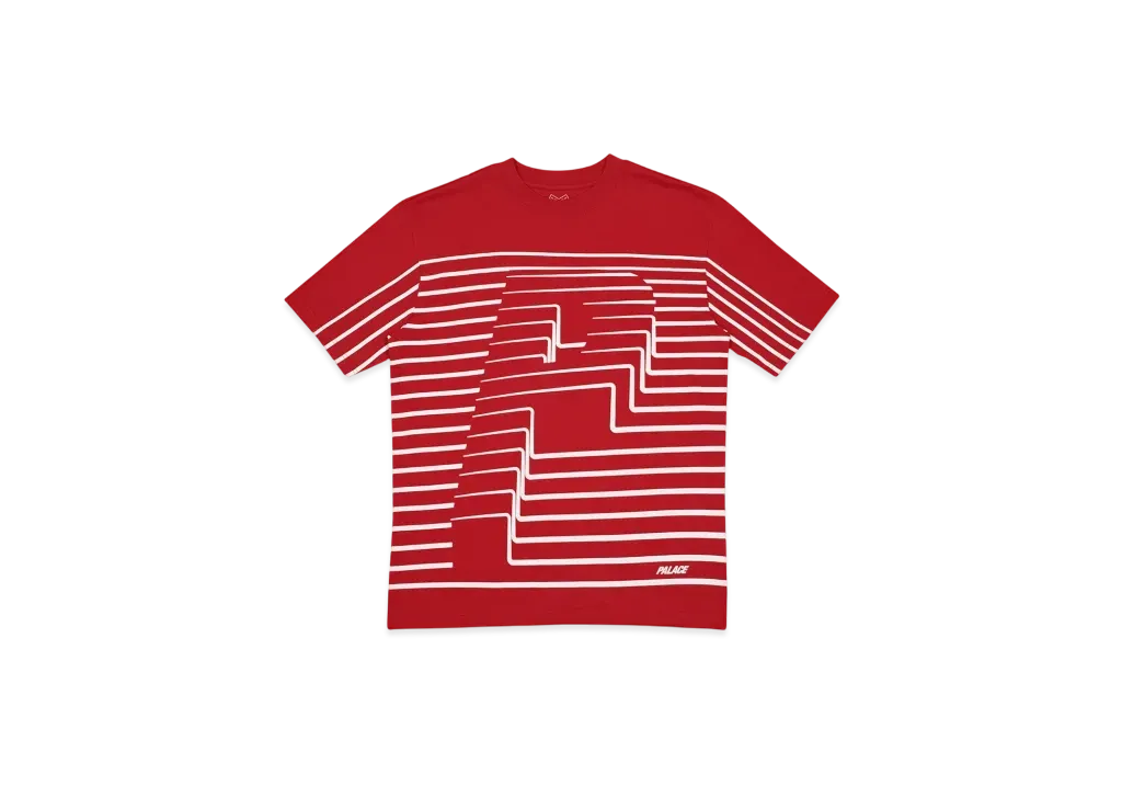 PALACE Striper T-Shirt "Red"