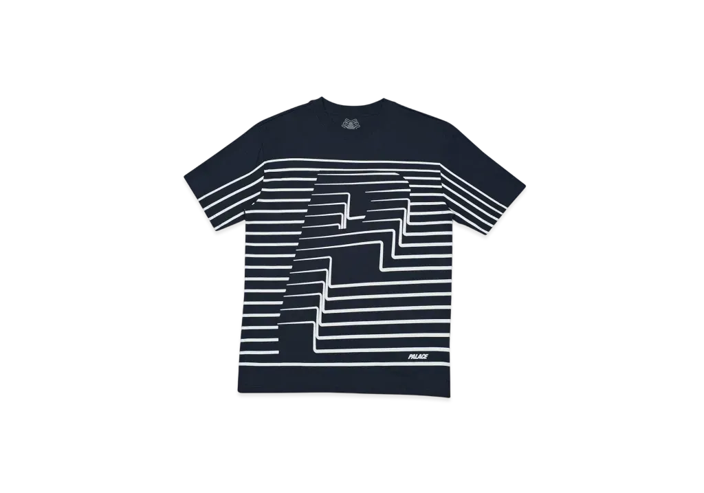 PALACE Striper T-Shirt "Navy"