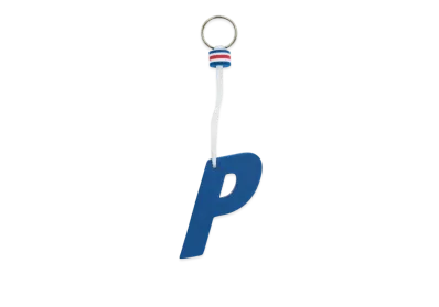 PALACE Foam Keyring "White Blue"