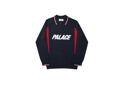 PALACE Polo Zip Knit "Black"