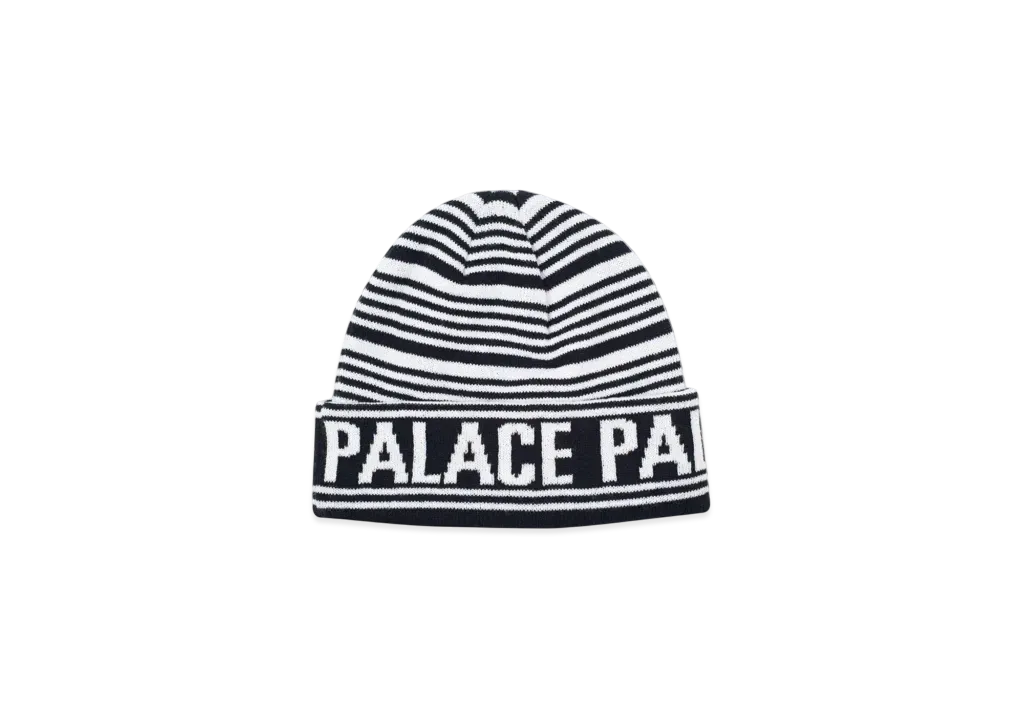 PALACE Stripe Beanie "Black White"
