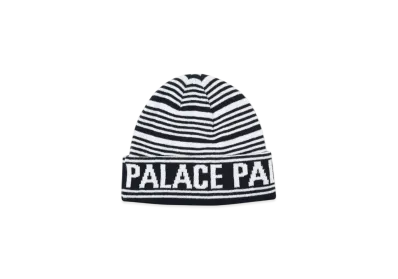 PALACE Stripe Beanie "Black White"