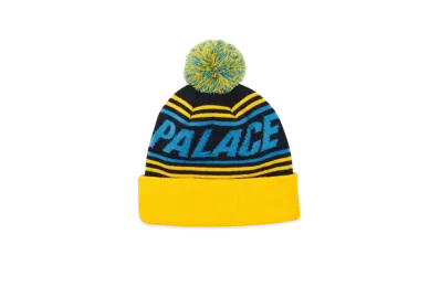 PALACE Bobble Hat "Blue Yellow"