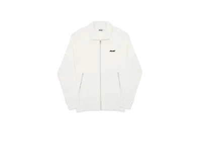 PALACE Waffled Track Top "White"