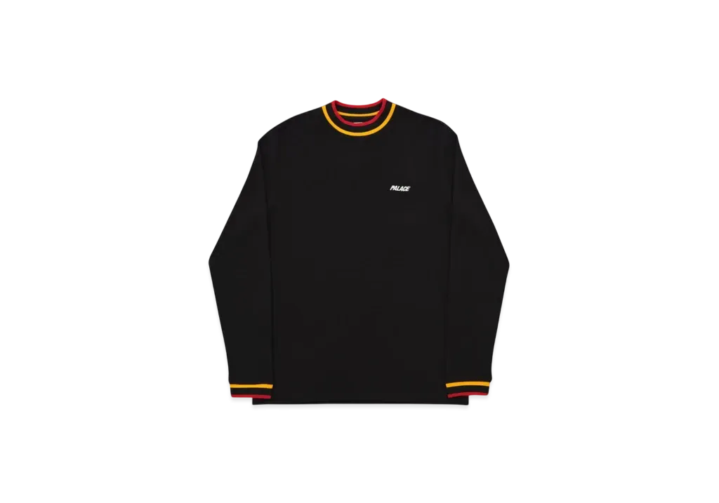 PALACE Square Weave Crew "Black"