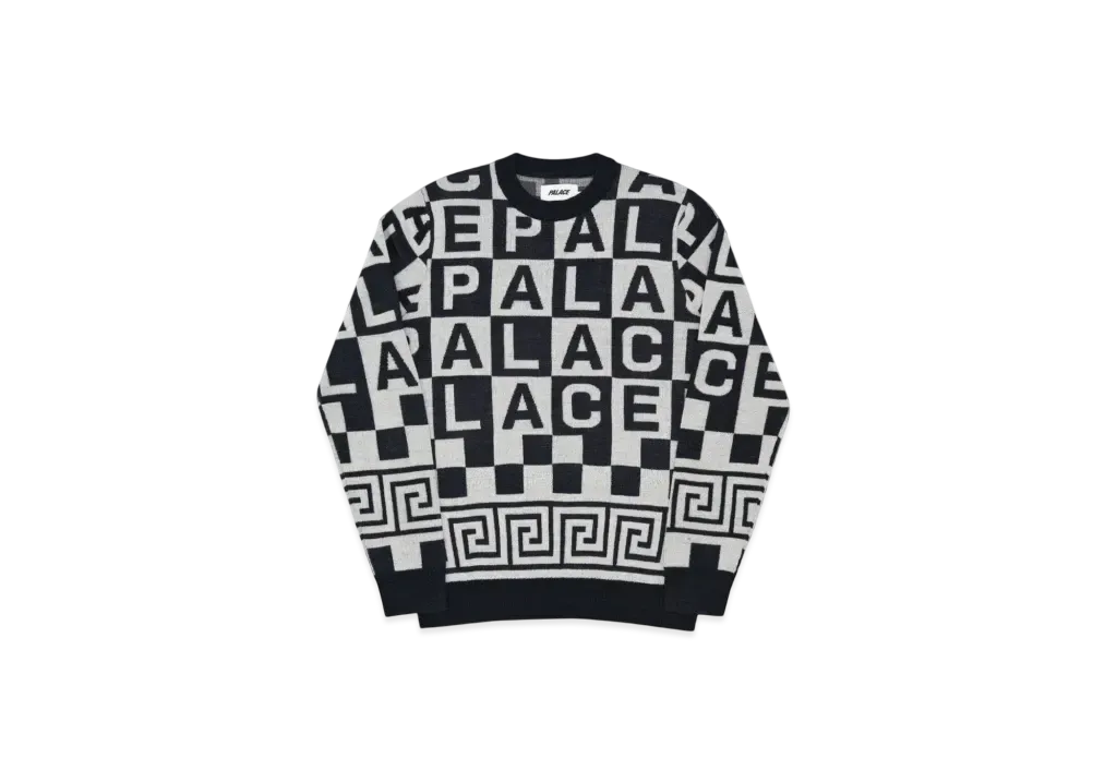 PALACE Check-It Knit "Black"