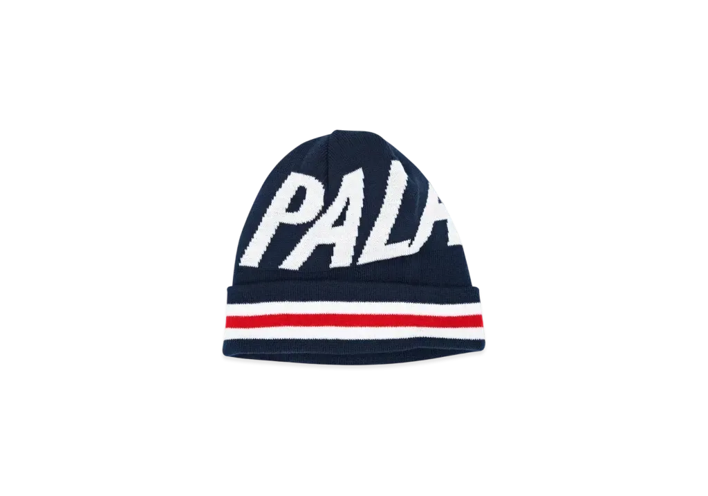 PALACE Stripe Cuff Beanie "Navy"