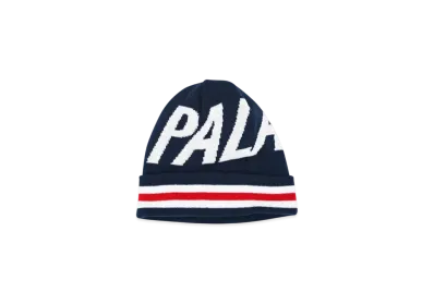 PALACE Stripe Cuff Beanie "Navy"