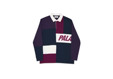 PALACE Patchwork Rugby "Navy Purple"