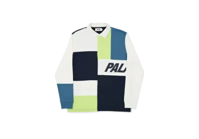 PALACE Patchwork Rugby "White Navy"