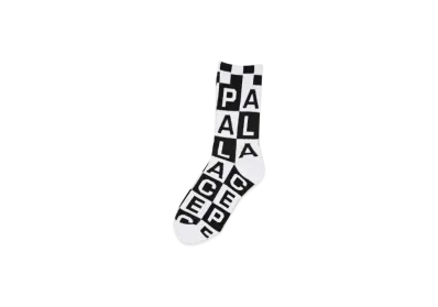 PALACE Check It Sock "Black White"