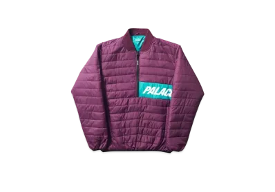 PALACE Half Zip Packer "Black Berry"