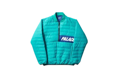 PALACE Half Zip Packer "Teal"