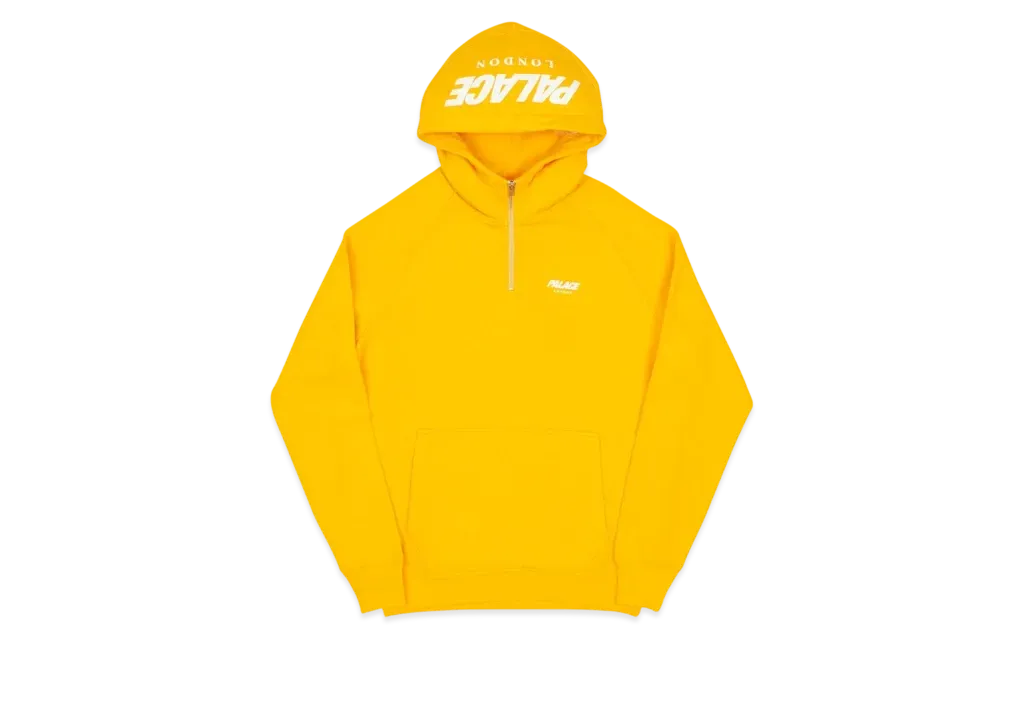 PALACE Custom 1/4 Zip Hood "Yellow"