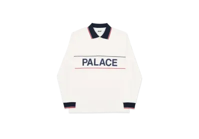 PALACE Handle Longsleeve Polo "White"
