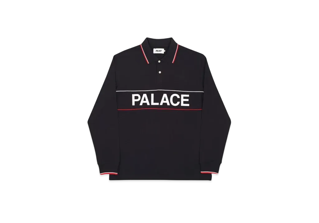 PALACE Handle Longsleeve Polo "Black"