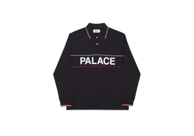 PALACE Handle Longsleeve Polo "Black"